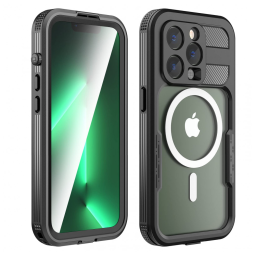 Capa para Iphone 14 Pro à Prova dÁgua, Zimu Joy, Preta