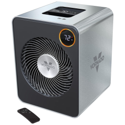 Aquecedor de Metal para Sala com termostato Digital e Controle Remoto, 110V 1500 Watts, Vornado VMHi600, Prata