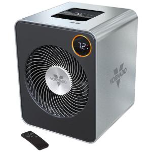 Aquecedor de Metal para Sala com termostato Digital e Controle Remoto, 110V 1500 Watts, Vornado VMHi600, Prata