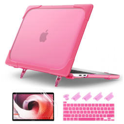 Capa Rígida Batianda para MacBook Pro 13" – Modelos A2289, A2251, A2338 M1/M2 com Suporte Dobrável, Tampa de Teclado e Película de Tela -