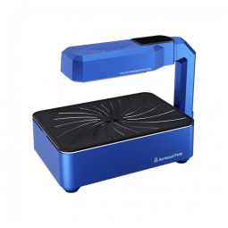 Churrasqueira Grill Elétrica até 2 Porções com Chapa Antiaderente, 110V, Mai LELU, Azul
