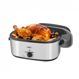 Panela Elétrica 24 Litros em Aço Inoxidável e Função de Descongelar, 110V, Sunvivi, Prata