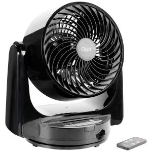 Ventilador de Mesa Oscilante Duplo com 10 Velocidades, 110V 15W, Ozeri Brezza III, Preto