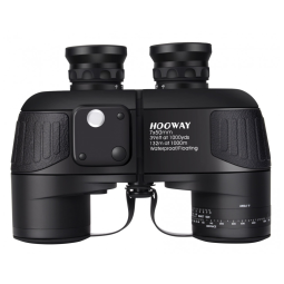 Binóculos 7x50 À Prova d e Telêmetro Interno, Visão 1000 Metros, HOOWAY 01 0750 06, Preto