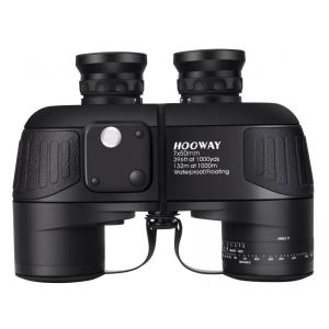 Binóculos 7x50 À Prova d e Telêmetro Interno, Visão 1000 Metros, HOOWAY 01 0750 06, Preto