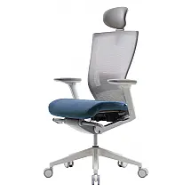 T50 Cadeira de Escritório Ergonômica Giratória e Ajustável, SIDIZ TNB500HLDA, Azul