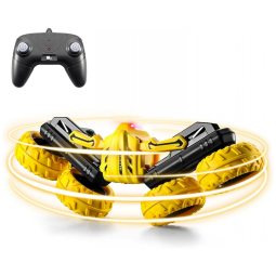 Carrinho de Controle Remoto 360, Escala 120 para Adultos e Crianças com Bateria Recarregável, BESWIT S688, Amarelo