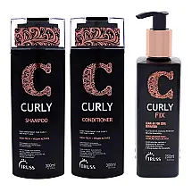 Kit de Shampoo e Condicionador Creme Fixador TRUSS Curly K0002837