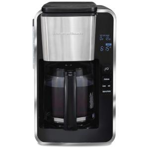 Cafeteira Elétrica Programável 2.8L com Tela LCD e Painel de Controle, 110v, HAMILTON BEACH 46321, Preto