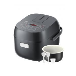 Panela de Arroz Elétrica, Capacidade 3 Xícaras com Tela LCD e 8 Funções de Cozimento para Arroz e Grãos, 110V, Toshiba, Cinza