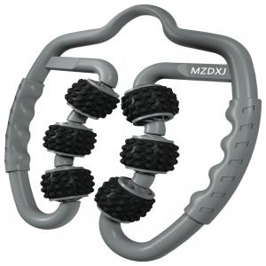 Massageador Muscular Manual com 6 Pontos para Aliviar a Dor, Reduzir Celulite e Tratar Tecidos Profundos, e, MZDXJ, Preto