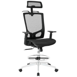 Cadeira De Escritório Ergonômica com Apoio de Cabeça, Nouhaus ErgoDraft, Preta