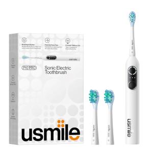 Escova de Dentes Elétrica Recarregável com Temporizador Inteligente, USMILE, Rosa