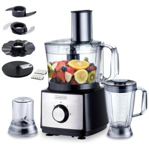 Processador de Alimentos 8 em 1 Multifuncional em Aço Inoxidável, 500W, 110v, KOGNITA, Preto