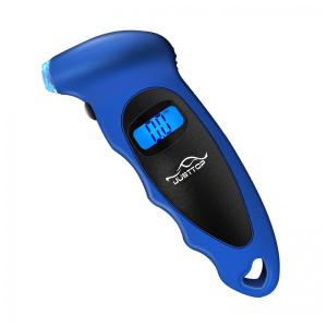 Medidor de Pressão Digital para Pneus JUSTTOP, 150PSI 4 Configurações para Carros, Caminhões e Bicicletas, LCD Iluminado e Alça