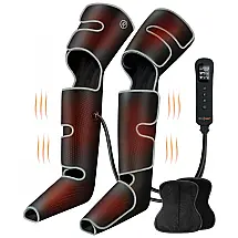 Massageador Elétrico de Compressão para Pernas e Pés 3 Modos e 3 Intensidades, SHINE WELL, Cinza