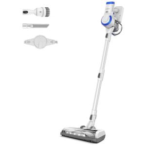 Aspirador de Pó sem Fio com Acessórios, Silencioso e Farol de LED, 110V, Tineco A10, Branco