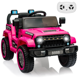 Carro Elétrico Infantil a Bateria com Controle Remoto, Suspensão de Mola e 3 Velocidades, 12V, GAOMON, Azul