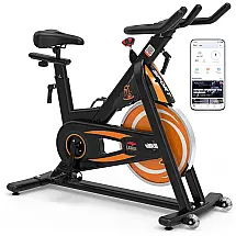 Bicicleta Ergométrica SP2022 2 com Resistência Magnética e Silenciosa, LEIKEFITNESS, Preto
