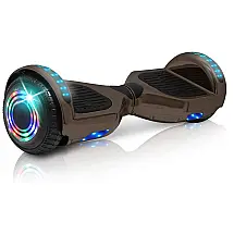 Hoverboard Elétrico com Auto Equilíbrio e Alto Falante Bluetooth Integrado e Luzes LED, WILIBL, Azul Cromado