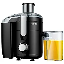 Centrifuga de Frutas com 2 Velocidades e Escova de Limpeza, 110V, GDOR, Preta