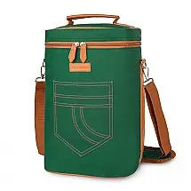 Bolsa Térmica Para Transporte de Vinhos Tirrinia até 4 Garrafas, Verde