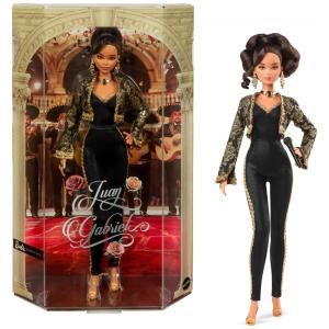 Barbie Signature boneca colecionável Juan Gabriel Mattel terno preto e dourado microfone acessórios HRM82 2024