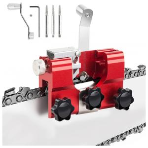 Mini Compressor de Ar Elétrico Automotivo Portátil 12V 35 PSI com Luz LED de Emergência, GEHUAY, Vermelho