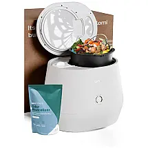 Composteira Elétrica de Cozinha 3L para Ambiente Interno com 3 Modos Avançados e Ciclo de Limpeza, 110V, LOMI, Preta