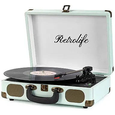 Retrolife Vitrola, Toca Discos Retro