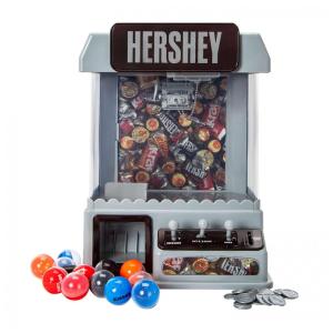 Máquina de Garra Marrom Hershey’s (Well Played) – Arcade Infantil com 12 Bolas‑Prêmio, 20 Fichas, Cabo USB e 4 Pilhas AA