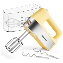 HM018 Batedeira de Mão com 5 Velocidades e Acessórios, 250W, Amarela, 110v, REDMOND, Amarelo