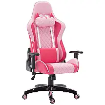 Wahson Cadeira de Escritório Gamer Giratória e Reclinável e Ergonômica, Rosa