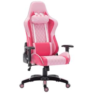 Wahson Cadeira de Escritório Gamer Giratória e Reclinável e Ergonômica, Rosa