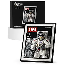 Kit de Construção Quadro Astronauta Espacial com 2188 Peças, Nifeliz, Branco