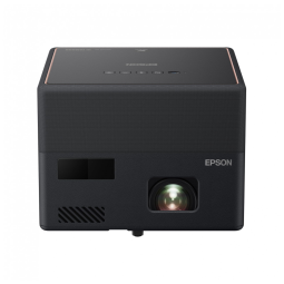 EpiqVision Mini Projetor Inteligente a Laser 1080P Full HD 1000 Lumens com Bluetooth, 110v, EPSON EF12, Preto