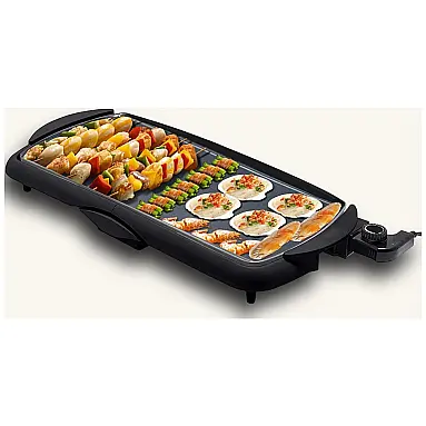 Grill Elétrico Antiaderente serve até