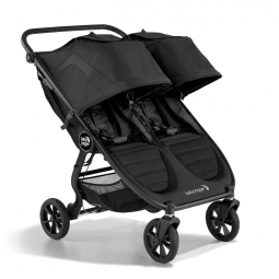 Carrinho de Bebê Duplo para Todos os Terrenos, Jogger City Mini GT2, Preto