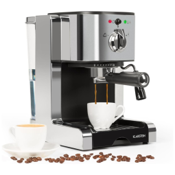 KLARSTEIN Máquina de Café Expresso 1L, 20 Bars, Aço Inox, 110V, Prata