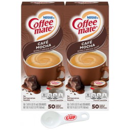 Creme para Café Sabor Mocha, 2 Pacotes com 50 Unidades, Nestlé Coffe Mate