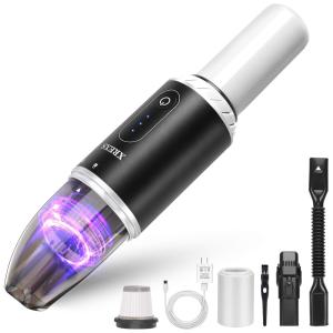 Aspirador de Pó Automotivo Portátil Recarregável Alta Potência 8000Pa, XREXS, Branco