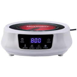 Cooktop Elétrico Portátil de Indução com Queimador Único, Fácil de Limpar e Controle de Temperatura de 8 Níveis, 110V 800W, Motanber