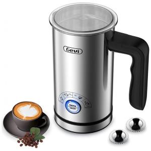 Espumador Elétrico Automático 300 mL, Aço Inoxidável, 110v, GEVI 1700, Preto