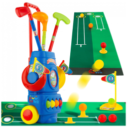 Conjunto de Tacos de Golfe Infantil com 6 Bolas para Crianças de 2 a 4 Anos, ToyVelt, Azul