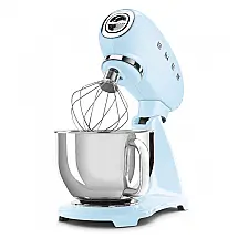 Batedeira planetária SMEG SMF03 retrô 5L azul pastel 600W 10 velocidades bowl inox 110V