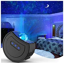 Hisome Projetor Luz LED Galáxia com 3 Níveis de Iluminação e 4 Cores