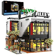 Kit de Construção Loja de Chá com 3423 Peças, JMBricklayer, Preto