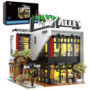 Kit de Construção Loja de Chá com 3423 Peças, JMBricklayer, Preto