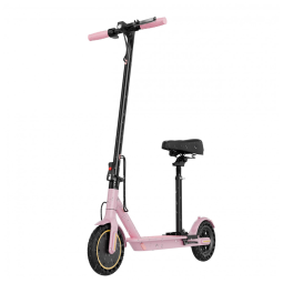 Patinete Elétrico Sigravy Rosa com Assento Ajustável Motor 350W Pneu 21,6cm Dobrável SGEL02