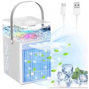 Climatizador Portátil 4 em 1 700mL com 3 Velocidades e Via USB, 5V 110V, MORBEX, Branco